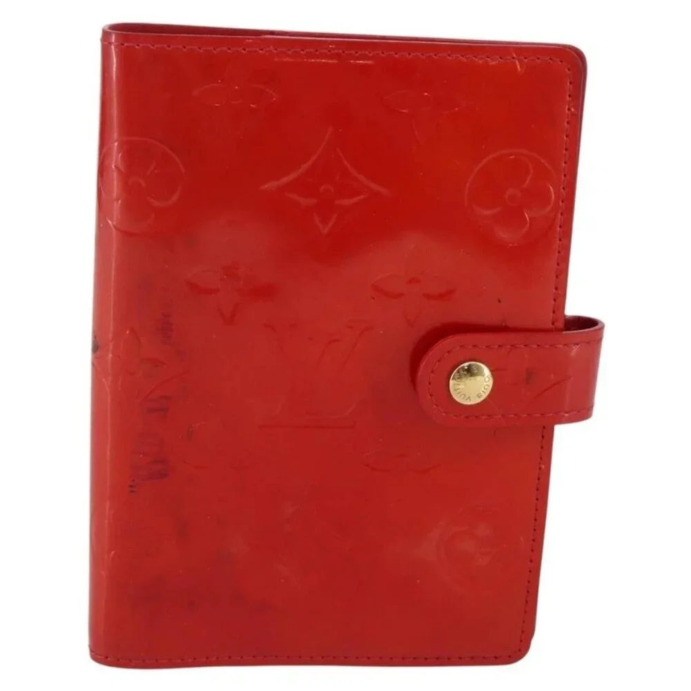 LOUIS VUITTON Monogram Vernis Agenda PM Planner Cover Rouge